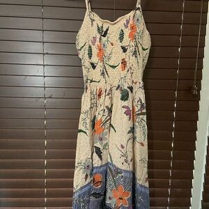 Floral Print Spaghetti Strap Dress